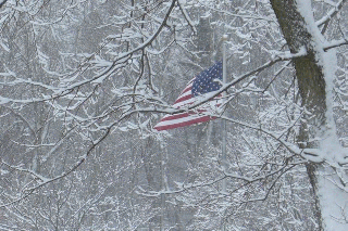 Flag at John Bryan Community Center