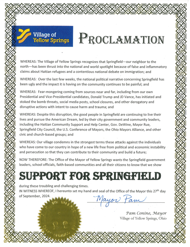 Support for Springfield